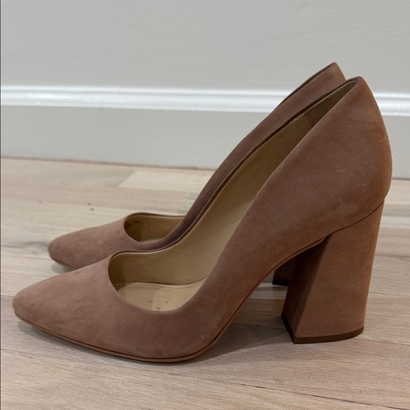 Vince Camuto Women's Blush Pink Suede Heels - Picture 5 of 9